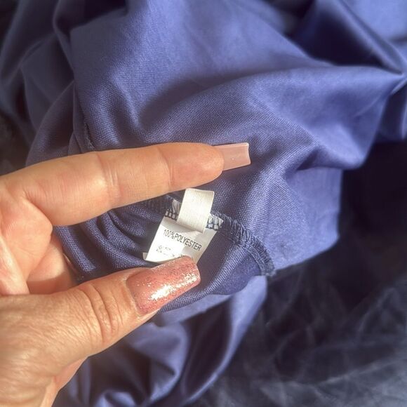 Luxurious Elegant Navy Evening Sequin Plants Detail Mesh Formal Dress - Picture 13 of 13